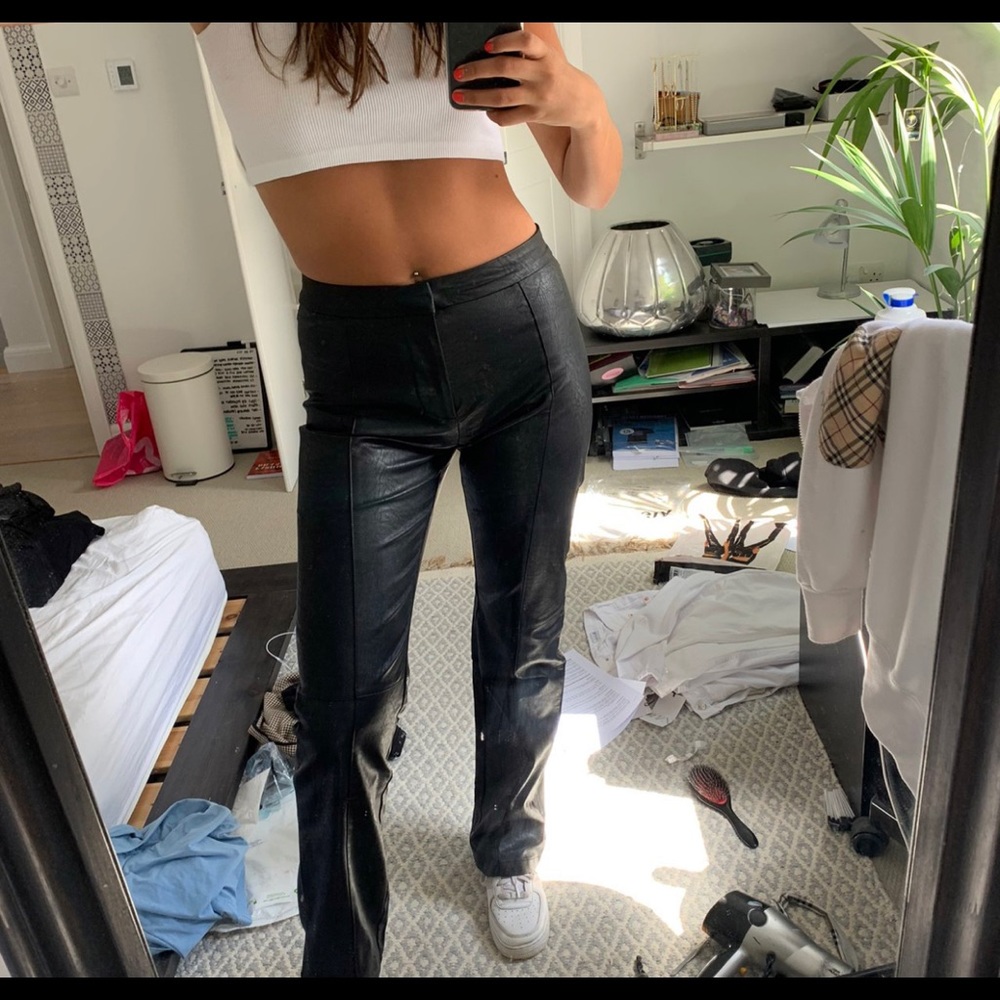 I AM GIA Saros Pant Black Vegan Leather